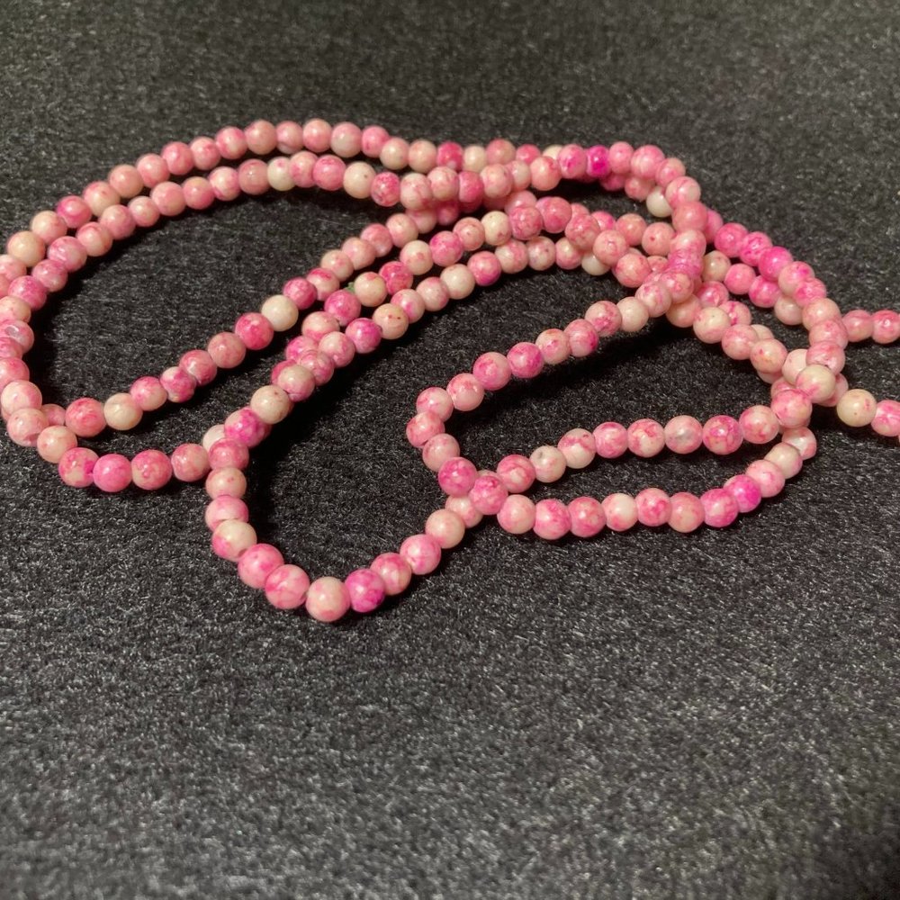 Necklace Small Bead Pink